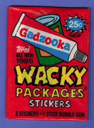 VINTAGE WACKY PACKAGES TOPPS 1985 STICKERS 48 PACK BOX 4