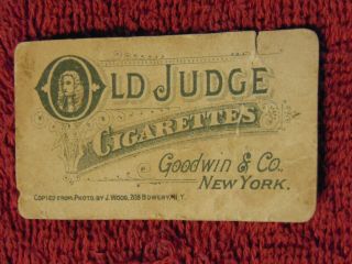 RARE 1886 N167 OLD JUDGE ROGER CONNER NY GIANTS BASEBALL TOBACCO CARD 3