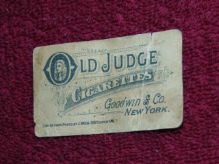 RARE 1886 N167 OLD JUDGE ROGER CONNER NY GIANTS BASEBALL TOBACCO CARD 6