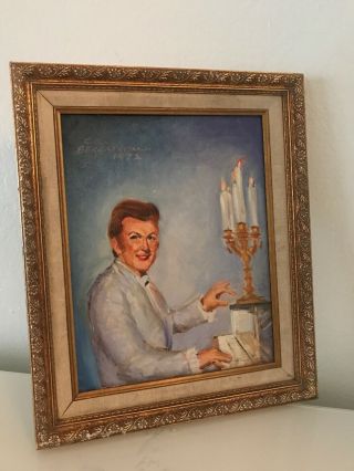 Liberace Estate Home Rare 1972 Signed Commissioned Painting