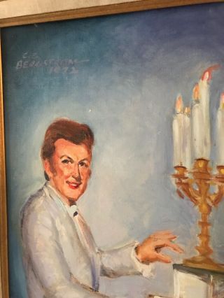 Liberace Estate Home Rare 1972 Signed Commissioned Painting 8