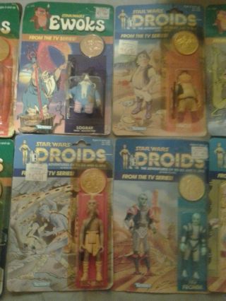 13 VINTAGE 1985 STAR WARS EWOKS & DROID FIGURES FROM THE TV SERIES 2