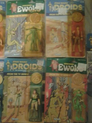 13 VINTAGE 1985 STAR WARS EWOKS & DROID FIGURES FROM THE TV SERIES 3