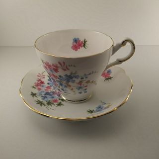 Vintage 1950s Regency Wildflower Teacup Set England