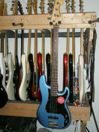 Squier Vintage Modified Precision Bass Pj Electric Bass – Lake Placid Blue