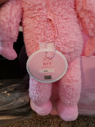 Kaws Plush BFF Black & Pink Limited Edition 100 Authentic Rare Low d 5