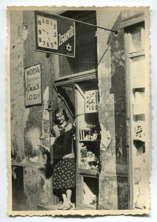 Wwii Photo From Russian Archive: Watchmaker Shop In Warsaw Ghetto