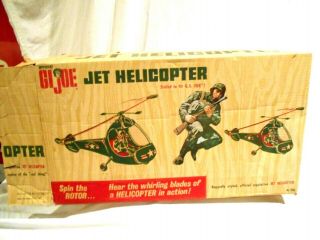 Vintage GI Joe Jet Helicopter Box Complete - Irwin 7