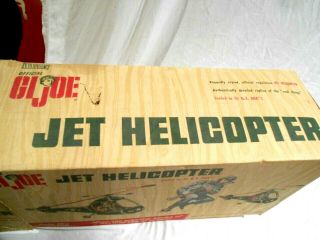 Vintage GI Joe Jet Helicopter Box Complete - Irwin 8