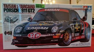 Rare Vintage Tamiya Taisan Starcard 911 Gt2 Kit 58172 Nisb Ta02sw Chassis