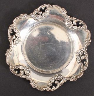12 Antique Circa 1880s,  Ferd Fuchs & Bros Sterling Silver Floral Butter Pats,  NR 3