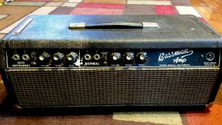 Vintage 60 ' s Fender Bassman Amp Tube Head / Parts 2
