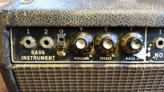 Vintage 60 ' s Fender Bassman Amp Tube Head / Parts 3