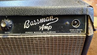 Vintage 60 ' s Fender Bassman Amp Tube Head / Parts 5