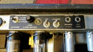 Vintage 60 ' s Fender Bassman Amp Tube Head / Parts 8
