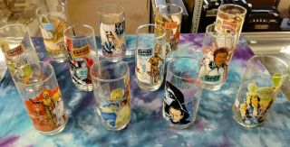 Vintage Star Wars Burger King Glasses Complete Set 12 ESB ROTJ 1977 2