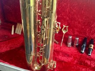 Vintage Baratone Saxaphone (Dolnet Paris) Made In France - 10