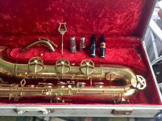 Vintage Baratone Saxaphone (Dolnet Paris) Made In France - 3