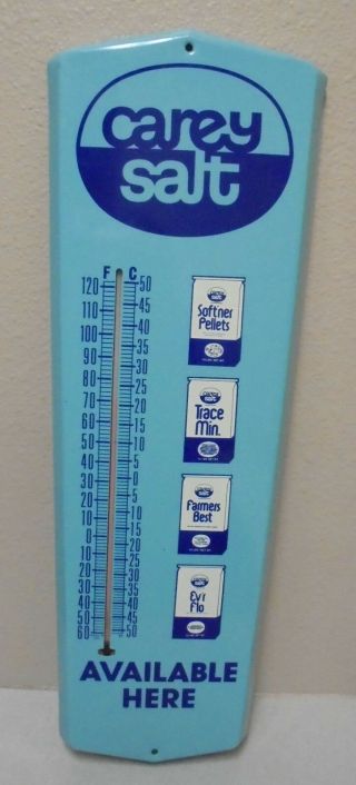 Vintage Carey Salt Advertising Thermometer Available Here Farmers Best Trace Min