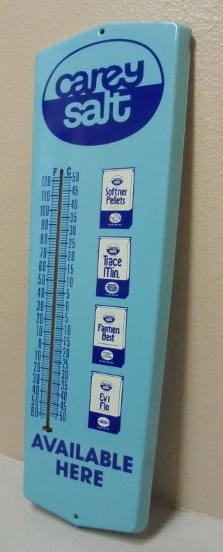 Vintage Carey Salt Advertising Thermometer Available Here Farmers Best Trace Min 6