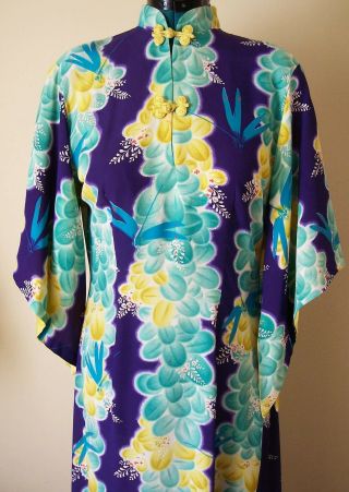 Vintage 1940s Pake Muu Crepe Rayon Dress B38 Hawaiian Surf by Pacific Sportswear 5