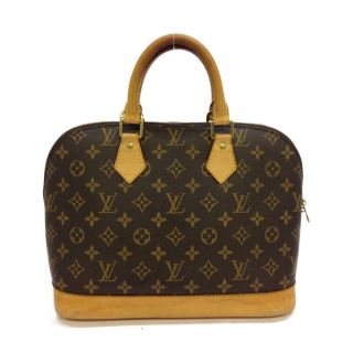 Authentic Louis Vuitton Alma Hand Zipped Bag M51130 Monogram Vintage Lv