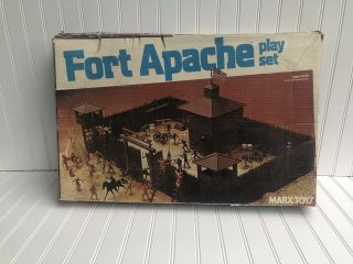 Vintage Marx - Fort Apache Playset W/ Box