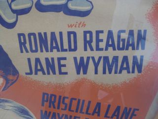 Rare 1944 Vintage Movie Poster RONALD REAGAN & Wyman Brother Rat Framed 6