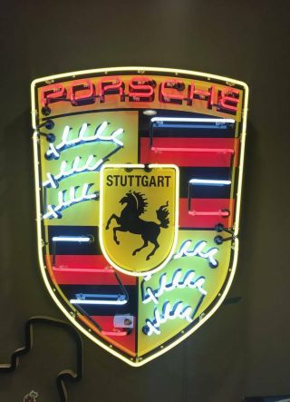 Rare Authentic Porsche Dealership Neon Sign 45 X 31