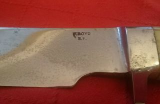 Collector Vintage Hand Forged Alaskan Knife by F.  Boyd of San Francisco 4