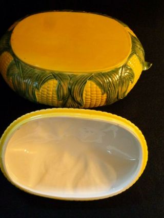 Ceramic Pottery Corn Cob Kernel Covered Casserole/Serving Dish,  Soup Tureen 3