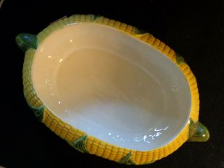 Ceramic Pottery Corn Cob Kernel Covered Casserole/Serving Dish,  Soup Tureen 4