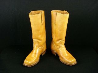 Vintage FRYE Boho Campus Riding Boots 8 D Women ' s 10 Double Leather Sole 3