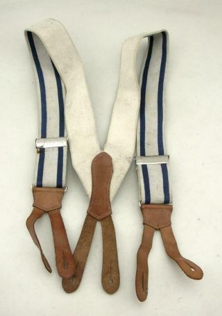 Ww2 Wwii Era German Army Trousers Pants Suspenders Braces 4