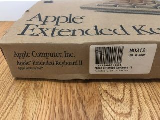 - Vintage ADB Apple Extended Keyboard II (M0312) - Open Box - NOS 7