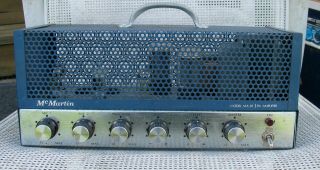 Vintage Mcmartin Ma - 20 Pa Guitar Tube Amplifier Lunchbox Style 1950 