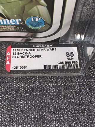Vintage Star Wars Stormtrooper - AFA 85 - 12 Back A - KENNER/GRADED 85/85/85 4