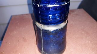 Rare E.  C&m Company San Franscisco Cobalt Blue Insulator