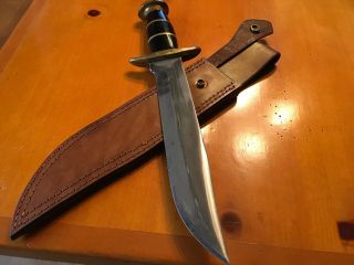 Knife,  Vintage John Nelson Cooper Custom Handmade Bowie/Hunter Pre 1965 7