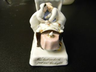 ANTIQUE GERMAN FAIRING - PORCELAIN - THE LAST IN BED PUT OUT THE LIGHT 2