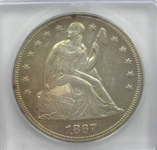 1867 Seated Liberty Silver Dollar Icg Ms62 Pl Lists For $4750 Without Pl Rare