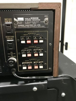 Sansui 9090DB  Vintage Stereo Audio Receiver 125 Watts Per Ch. 10