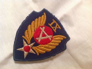 Ww2 U.  S.  Ix Engineer Command (advance) English Made?? Shoulder Patch,  Unused?