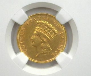 1888 Indian Princess Gold $3 Ngc Ms61 Lists For $3100 Rare Undervalued