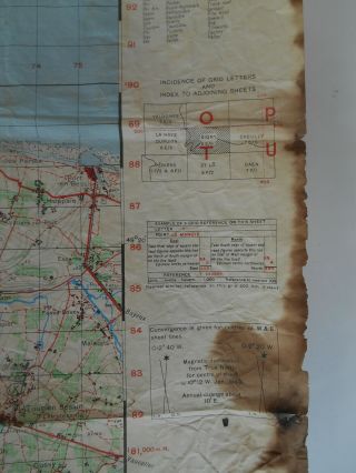 WW2 US Army D - Day Normandy Invasion Map of France Isigny and English Channel 5