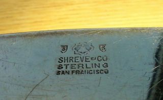 Arts & Crafts Shreve & Co.  Sterling Silver Dolores Plate Bread Serving Tray 6