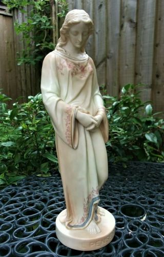 ANTIQUE 19THC LARGE WORCESTER PARIAN BLUSH FIGURE OF IL PENSEROSO C1895 2