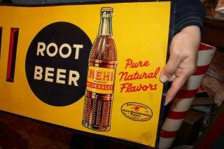 Vintage 1930 ' s Nehi Root Beer Soda Pop Gas Station 30 