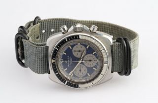 Movado Datron Hs 360 Sub - Sea Chronograph Ref 019m535 1960`s Rare Wristwatch