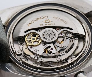 MOVADO Datron HS 360 Sub - Sea Chronograph Ref 019M535 1960`s Rare Wristwatch 8